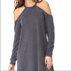 Cold Shoulder Edgy T-Shirt Dress